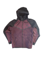 Nike Tech Fleece Hoodie | Vintage | Größe M | Weinrot Schwarz