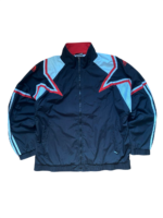 Adidas Trainingsjacke | 90s Vintage | Größe XL | Schwarz/Rot/Weiß