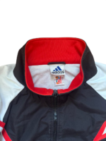 Adidas Trainingsjacke | 90s Vintage | Größe XL | Schwarz/Rot/Weiß – Bild 5