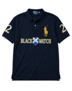 Polo Ralph Lauren Poloshirt | Black Watch | Größe XL | Navy Gold
